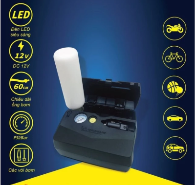 KOHNAN - 044566 Máy Bơm Lốp và Vá Lốp Ô Tô Michelin