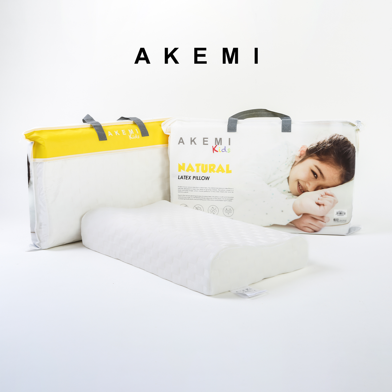 AKEMI - Gối Nằm Em Bé Akemi Kids Natural Latex