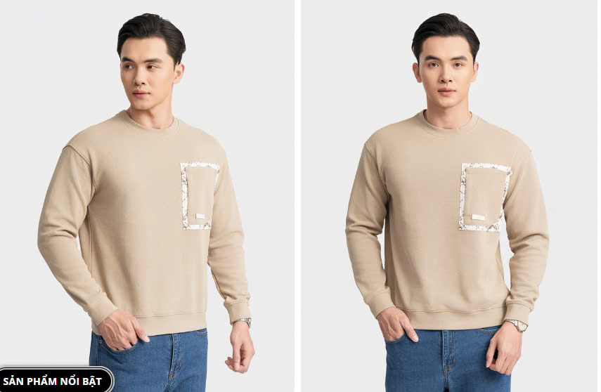 ARISTINO-Áo nỉ bo gấu Aristino ASW018BZ màu Be 07