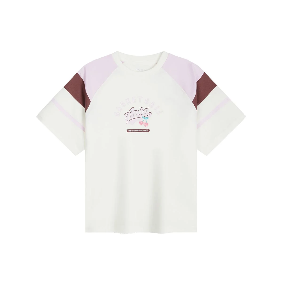 Áo Phông Ngắn Tay Thể Thao Bé Gái Anta Kids Basketball Anta Girl 3624B1102-1