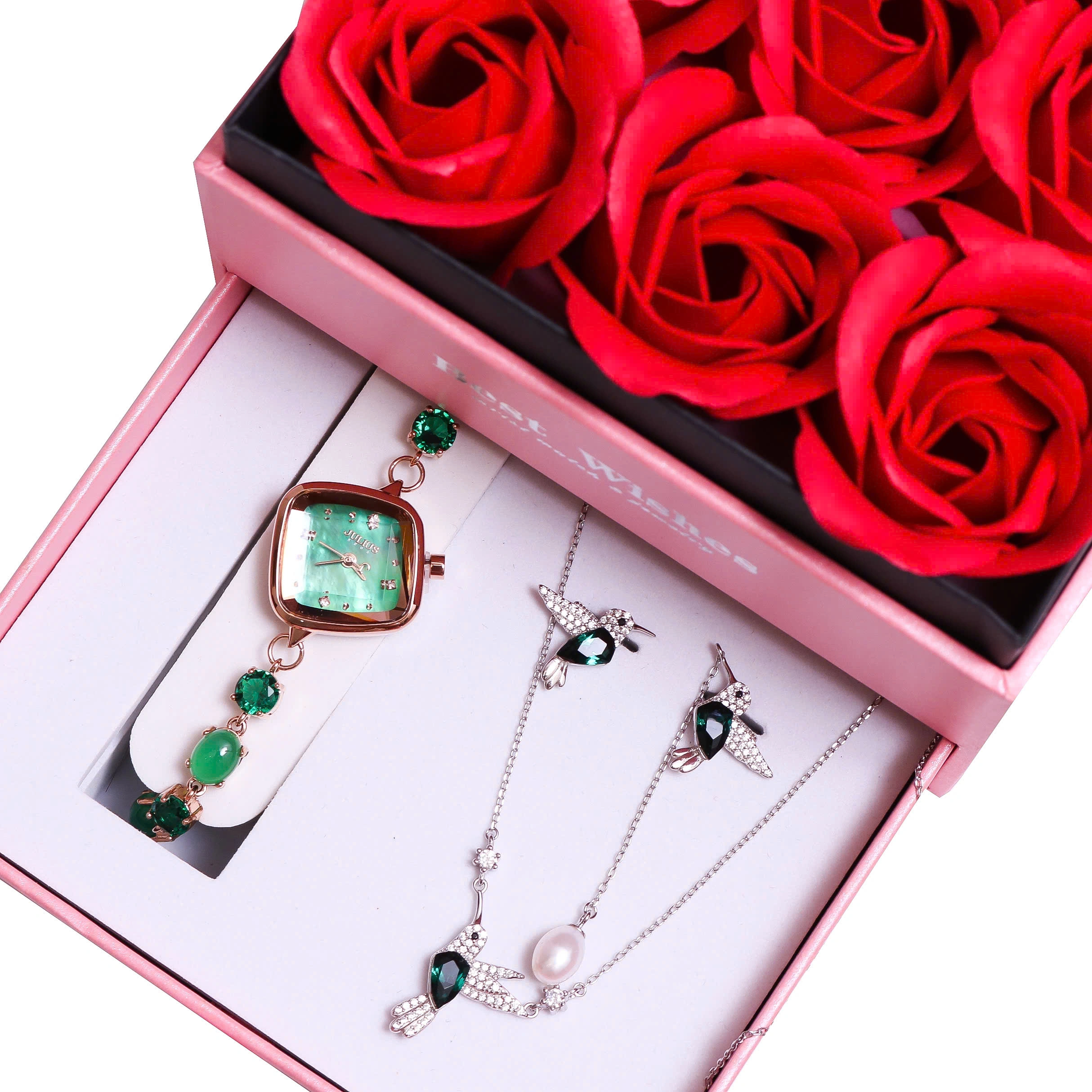 Combo Đồng Hồ Nữ JA-1425 + Nữ Trang ESME ES092