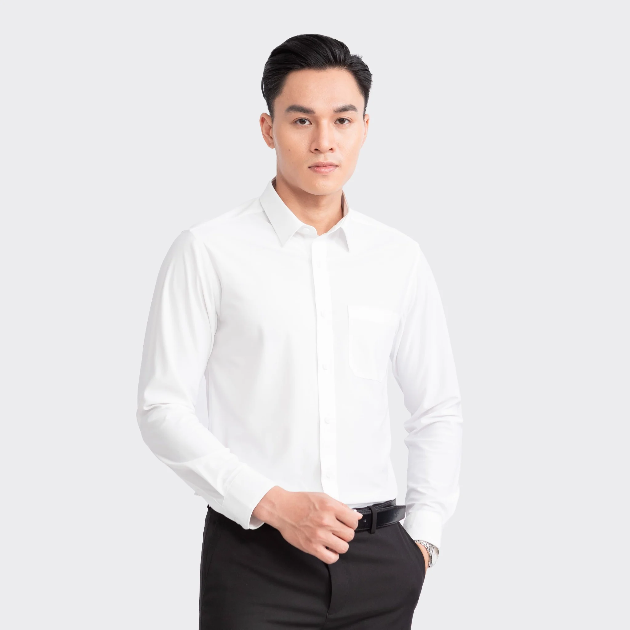 ARISTINO - Áo Sơ mi Knit Nhật Nam Aristino Business 1LS0300Z