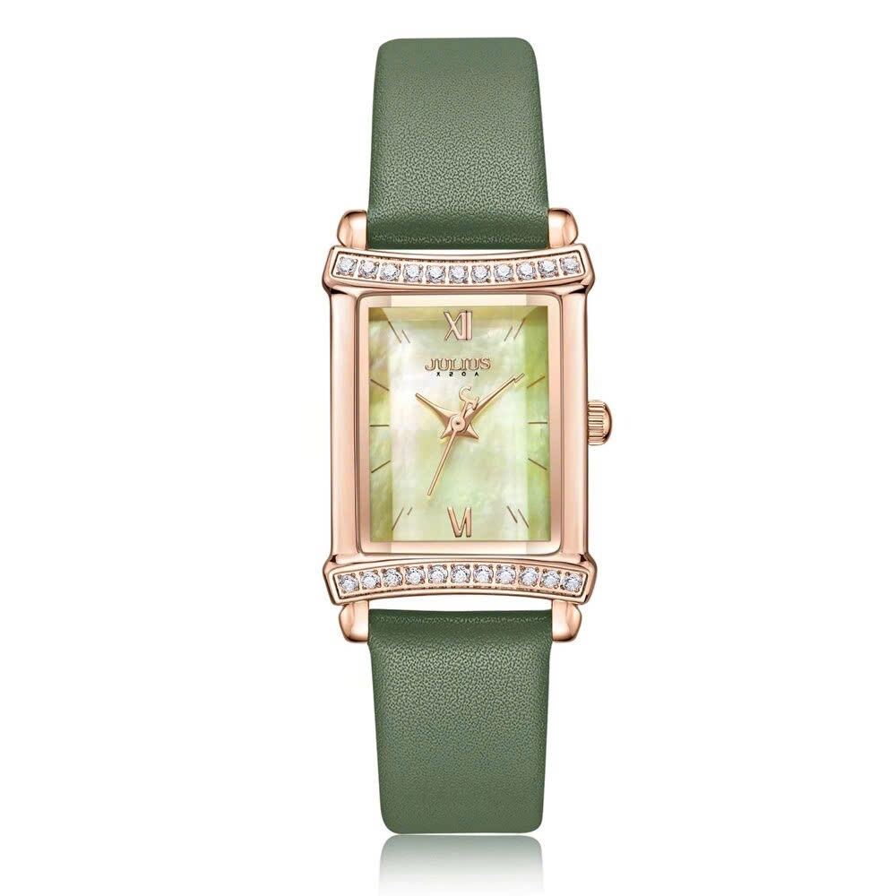 Đồng Hồ Nữ JA-1366C Julius Hàn Quốc (Xanh)