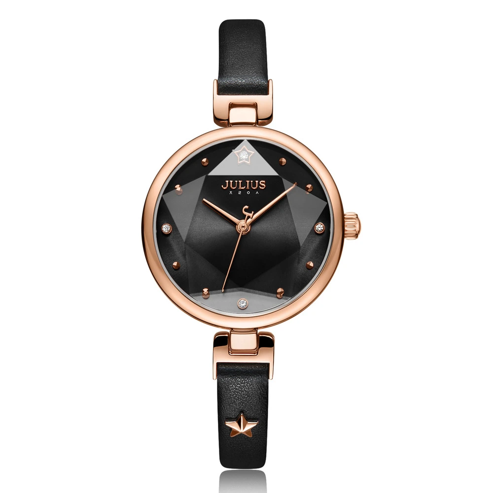 Đồng Hồ Nữ JA-1230D Julius Hàn Quốc Dây Da