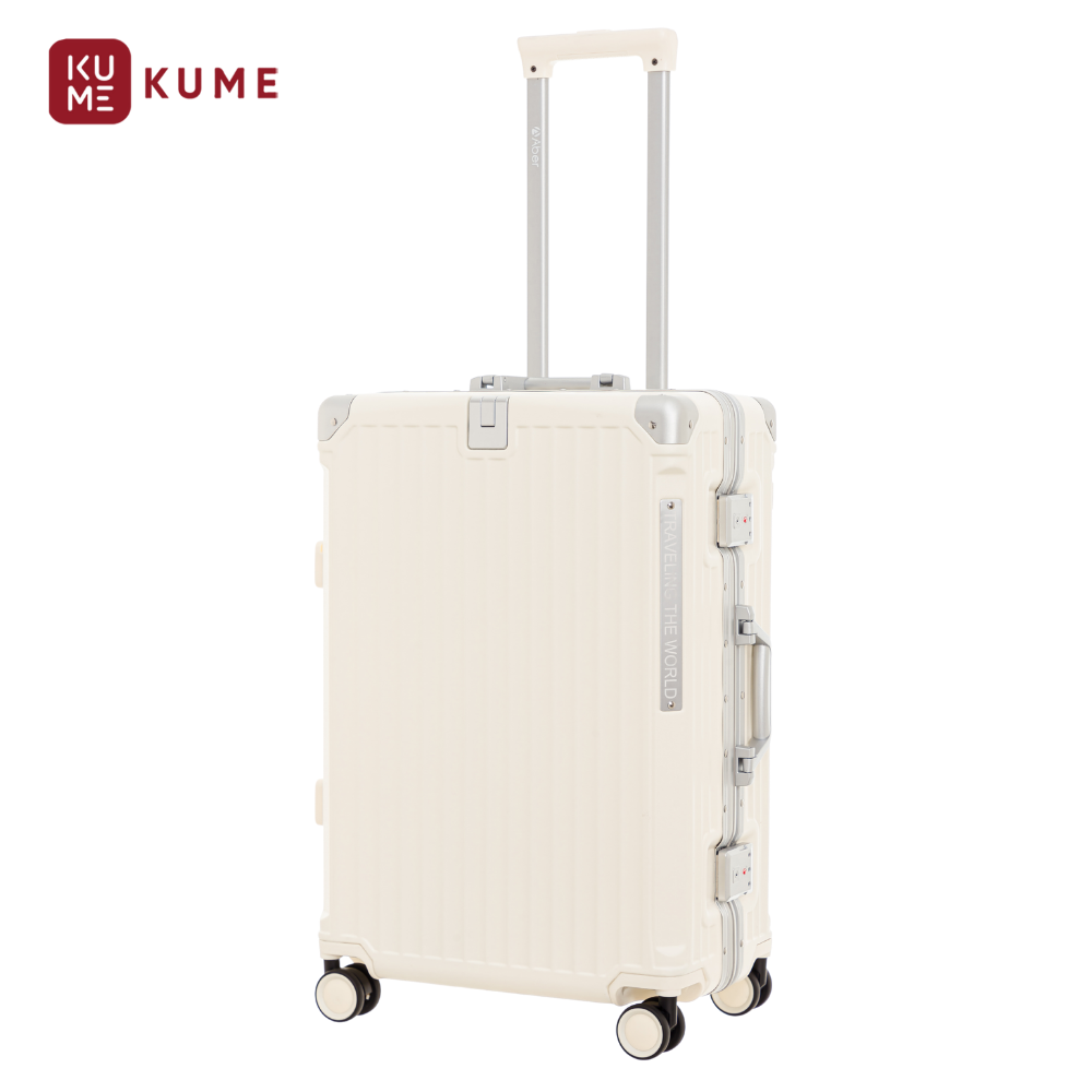 KUME | Vali Du Lịch Cao Cấp, Size 20, Chất Liệu Nhựa PC Khung Nhôm, Khóa Khung Sập 2 Đầu Chống Rạch Trộm | Thương Hiệu ABER - 2407K