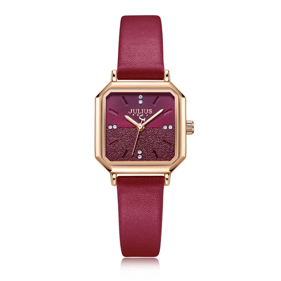 Đồng Hồ Nữ JA-1370C Julius Hàn Quốc (Đỏ)
