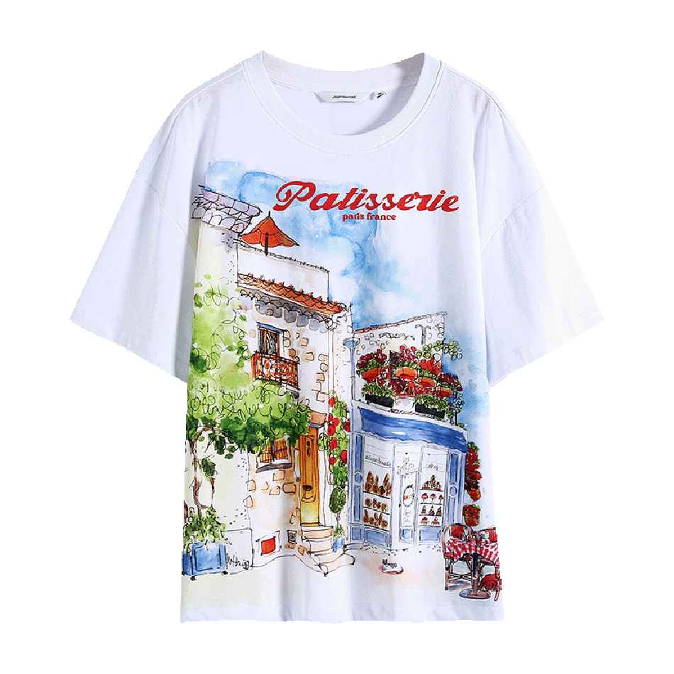 JEANSWEST Áo thun nữ dáng rộng