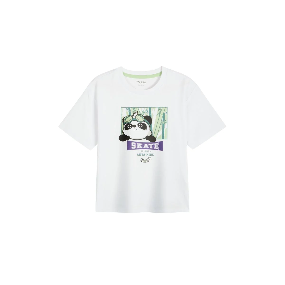 Áo Phông Ngắn Tay Thể Thao Thời Trang Bé Trai Anta Kids Skate 3524B9130-1