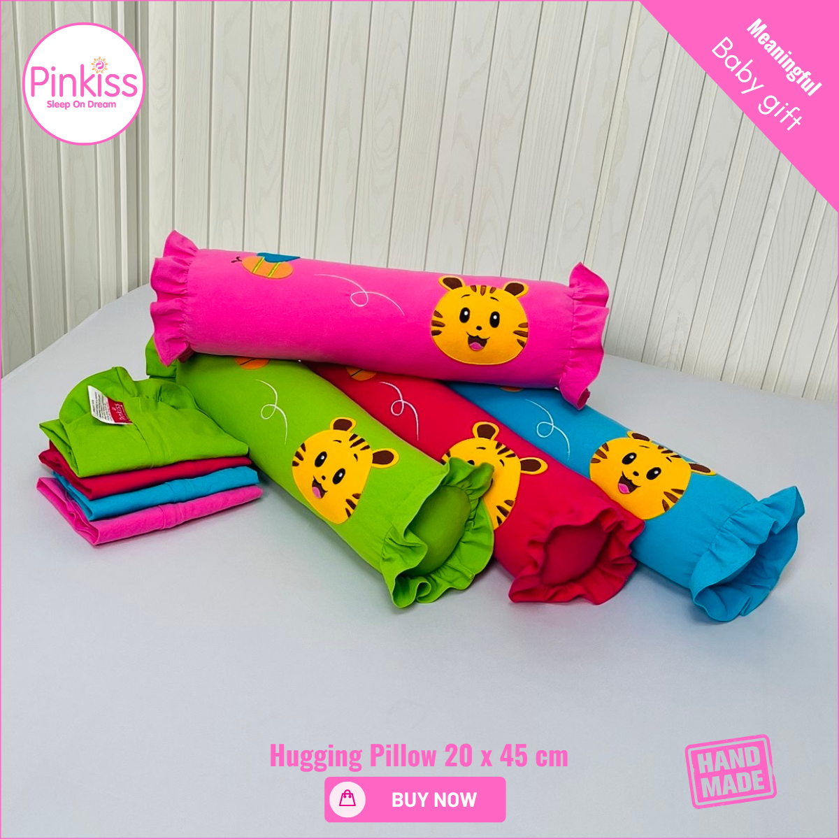 PINKISS-Gối ôm baby PINKISS 20x45