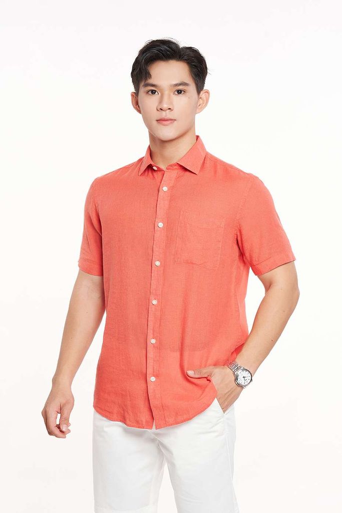 Áo Sơ Mi Basic Nam Linen Ninomaxx 2311019