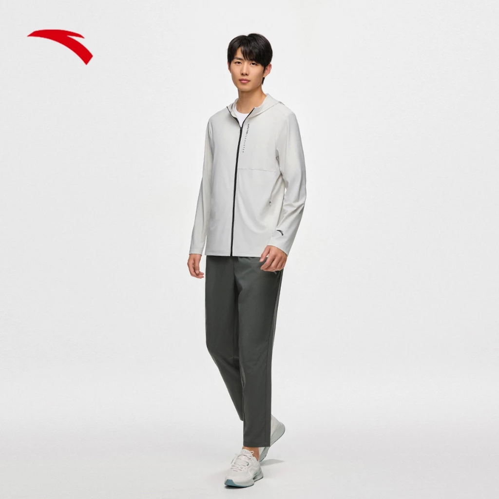 ANTA Men's Fall Outdoor Sports Cool-Touch Knitted Sun Protection Jacket 1524E7713