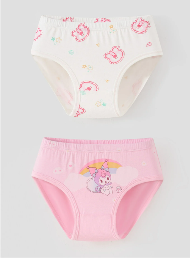 Combo set 2 quần lót tam giác chất liệu Modal cao cấp bé gái Rabity