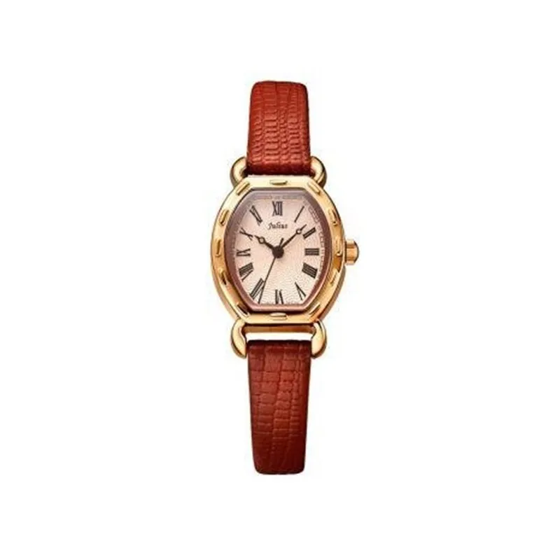 Đồng Hồ Nữ Julius Hàn Quốc Dây Da JA-544E JU1131 (Nâu cafe)