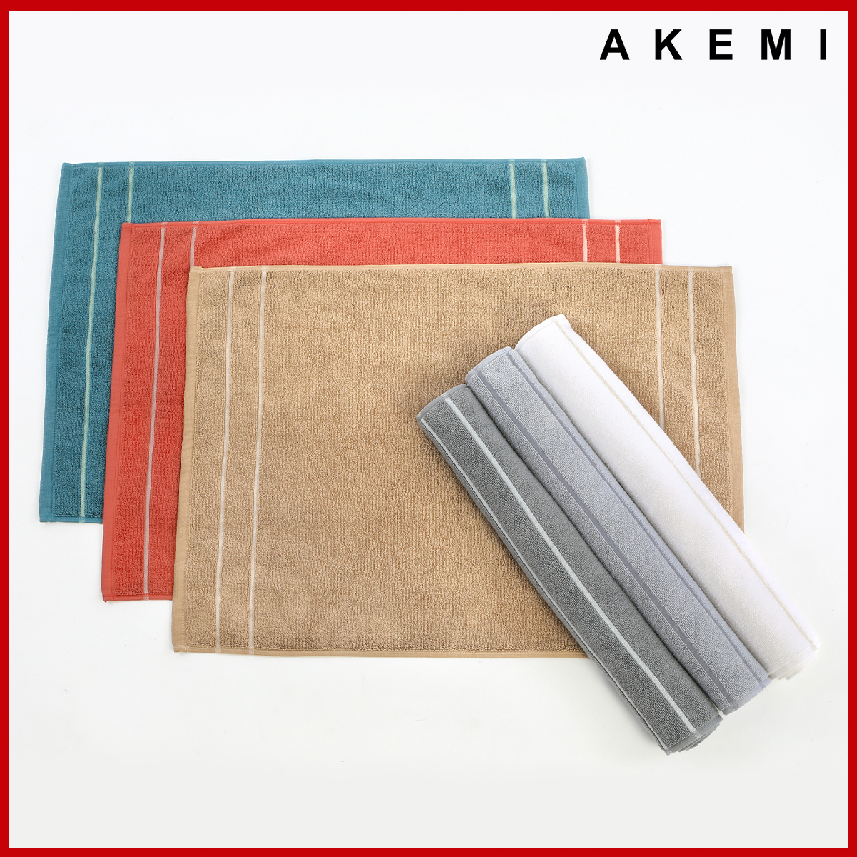 AKEMI - Thảm Khăn Akemi Freshup Dry Tech Cotton Toweling Bath Mat Micro Chip