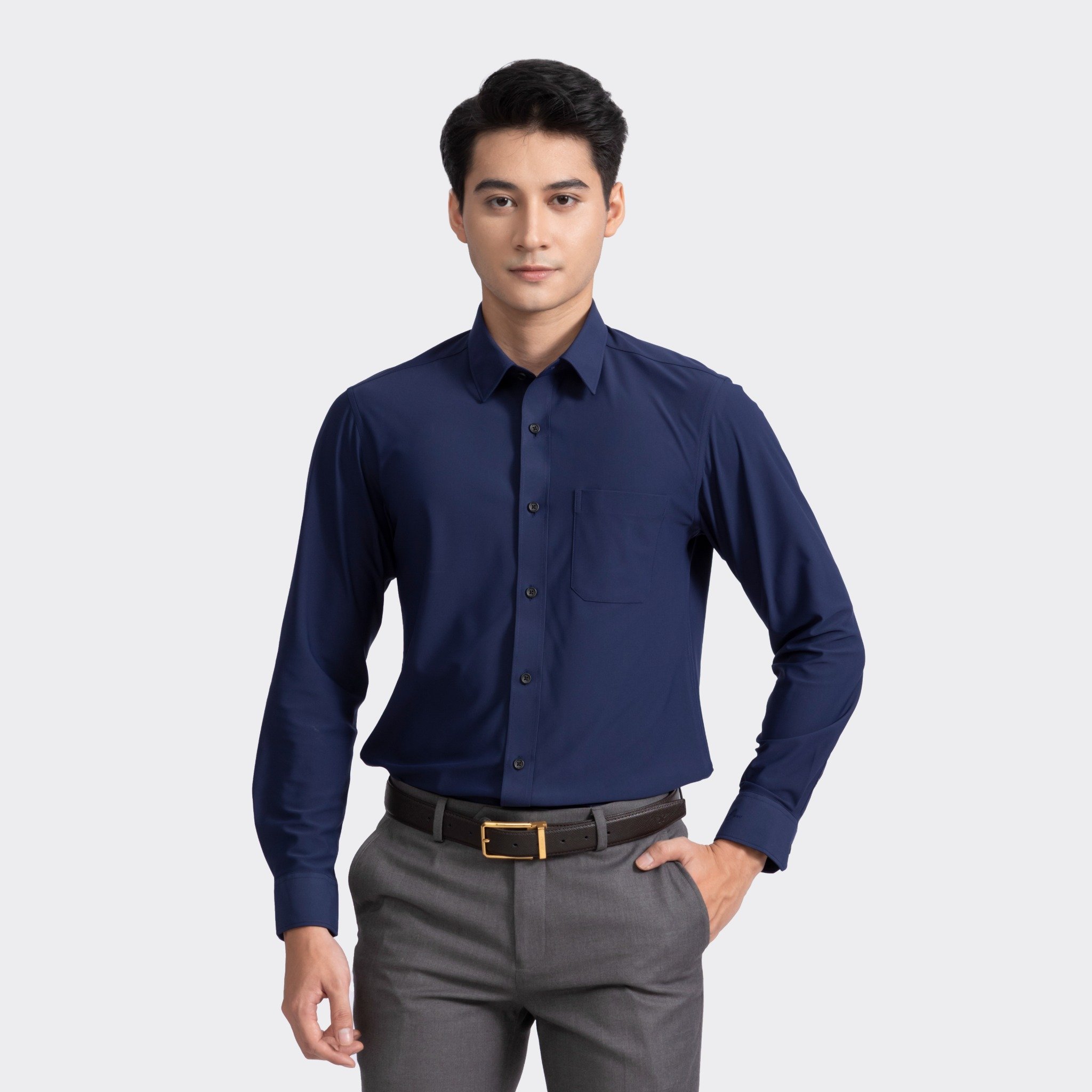 Aristino - Áo Sơ mi Nam Business Regular Fit 1LS12402