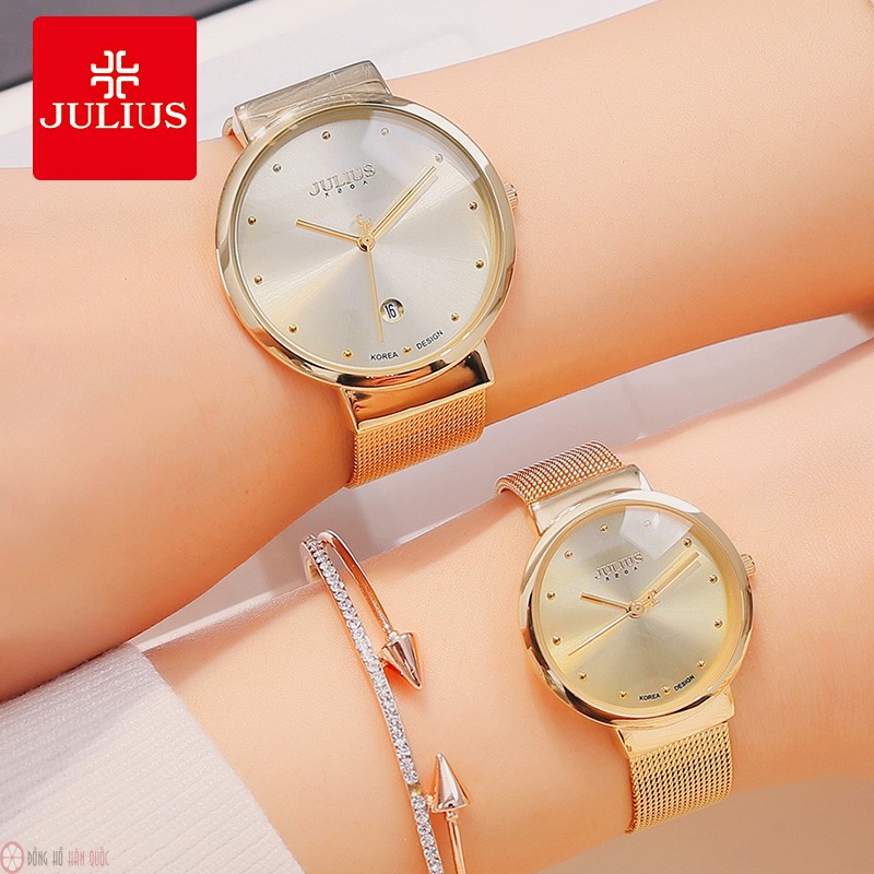 [Julius Official] Đồng hồ nữ Julius JA-426MC dây thép