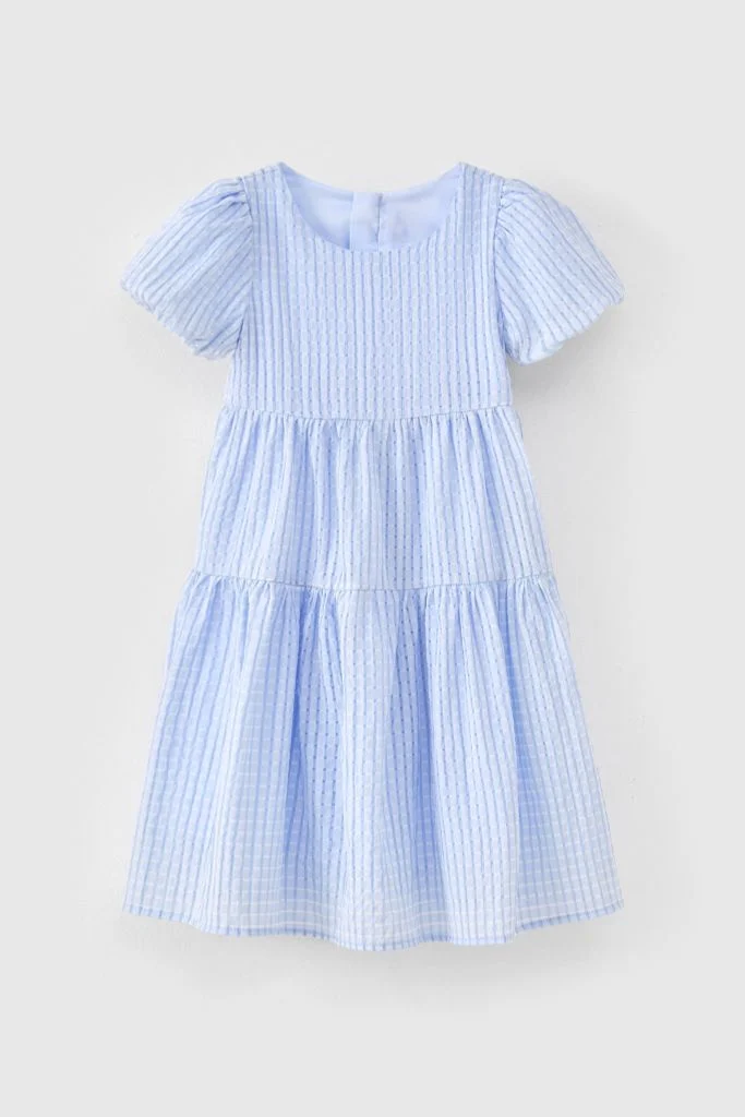 Đầm váy thô ngắn tay bé gái Rabity 950.088