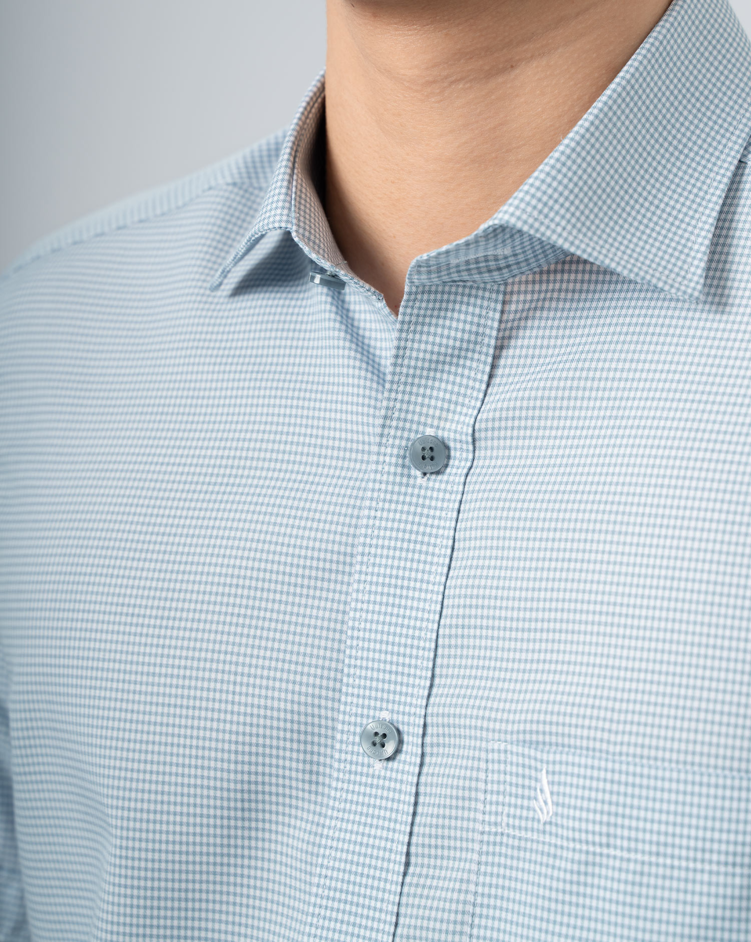 Áo sơ mi ngắn tay màu xanh ngọc 4024A