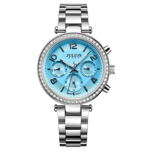 ĐỒNG HỒ NỮ JULIUS HÀN QUỐC 6 KIM JA-950B JU1208 (XANH)