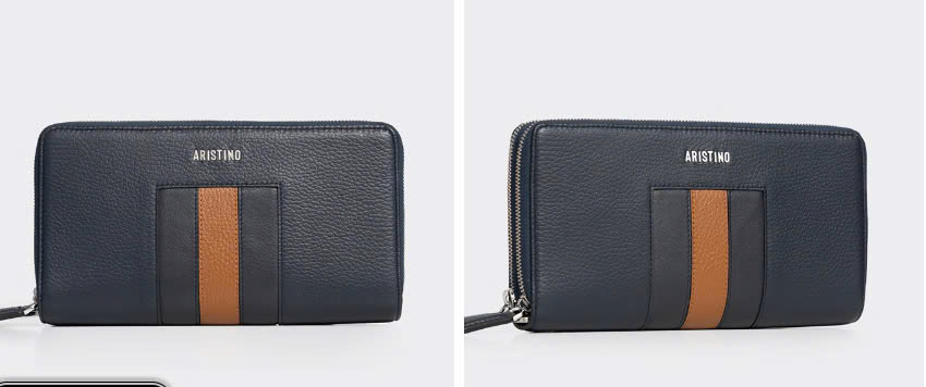 ARISTINO-Ví cầm tay Aristino ATW0110Z màu Xanh tím than