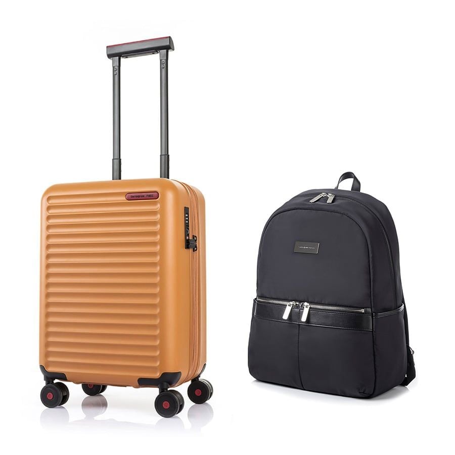 Samsonite Red Set B8.1: Vali kéo Toiis C 55/20 + Balo laptop 14in Danah size L