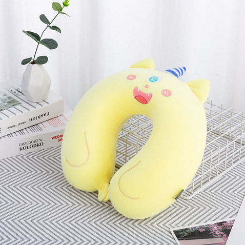 Gối chữ U quái thú cute-vàng