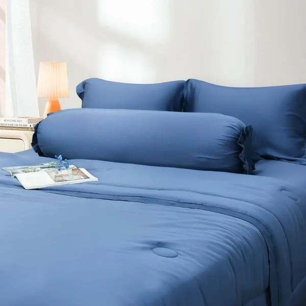 KOHNAN - BỘ CHĂN DRA GỐI TENCEL 2M*2M2 MÀU NGẪU NHIÊN