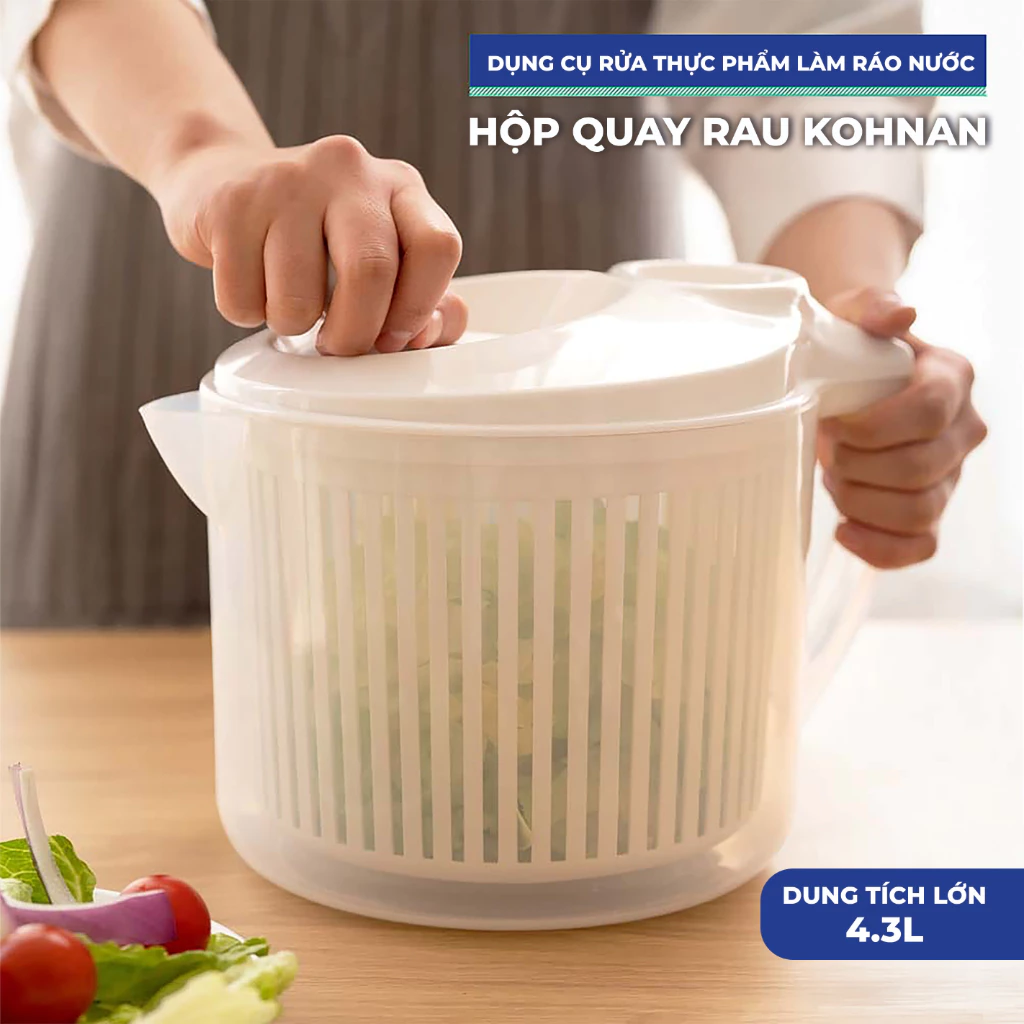 KOHNAN - 61029 Hộp quay rau 4.3L