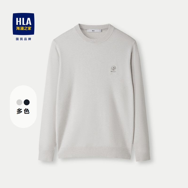 HLA - Áo len nam cổ tròn - HNZAD3W100A