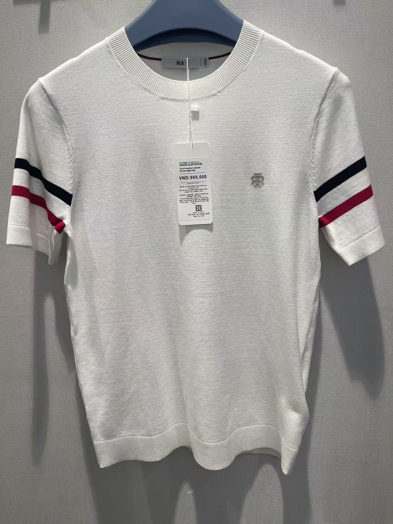 HLA-Áo thun len tăm ngắn tay -NZB/J2J/10
