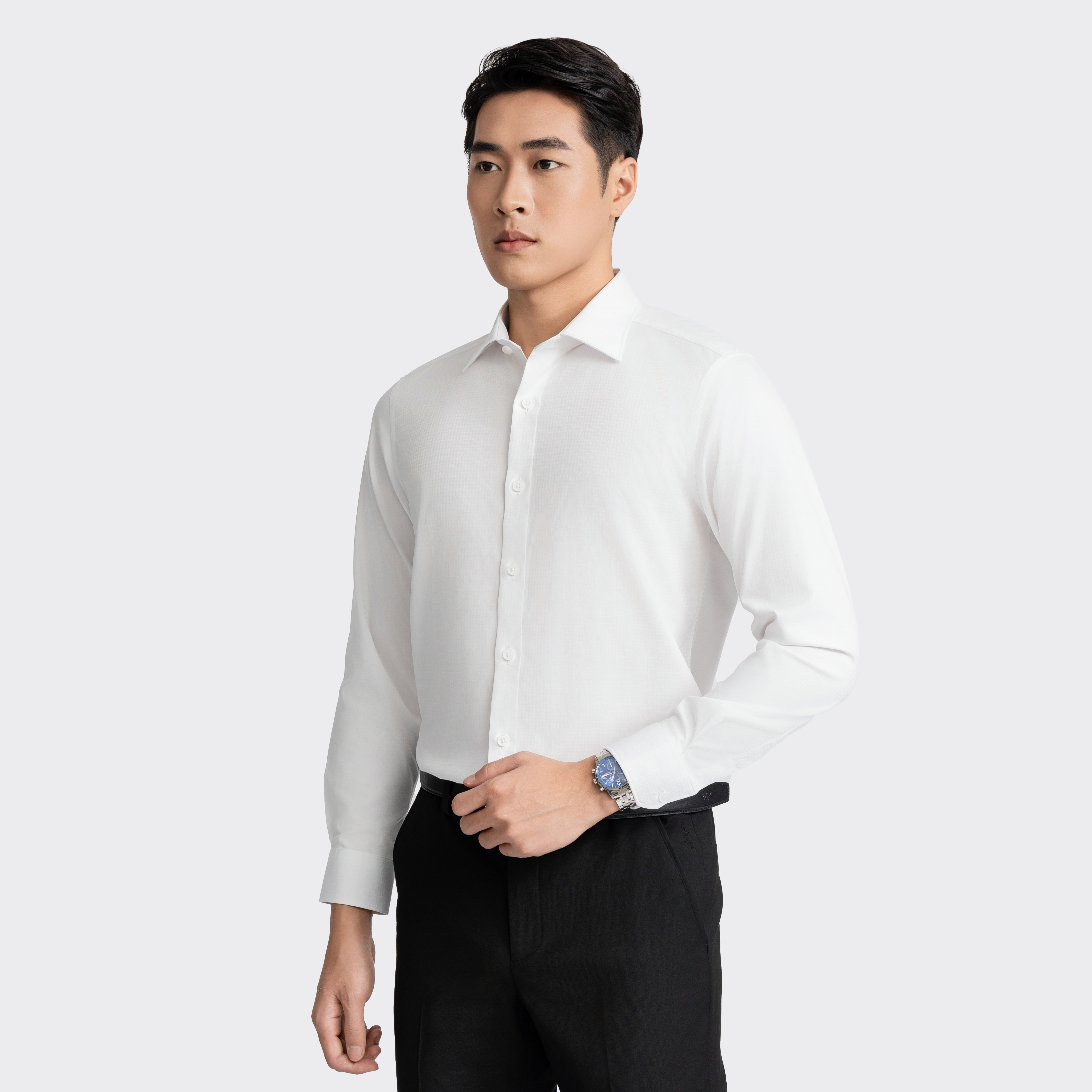 Aristino - Áo Sơ Mi Trắng Nam ALS1570Z