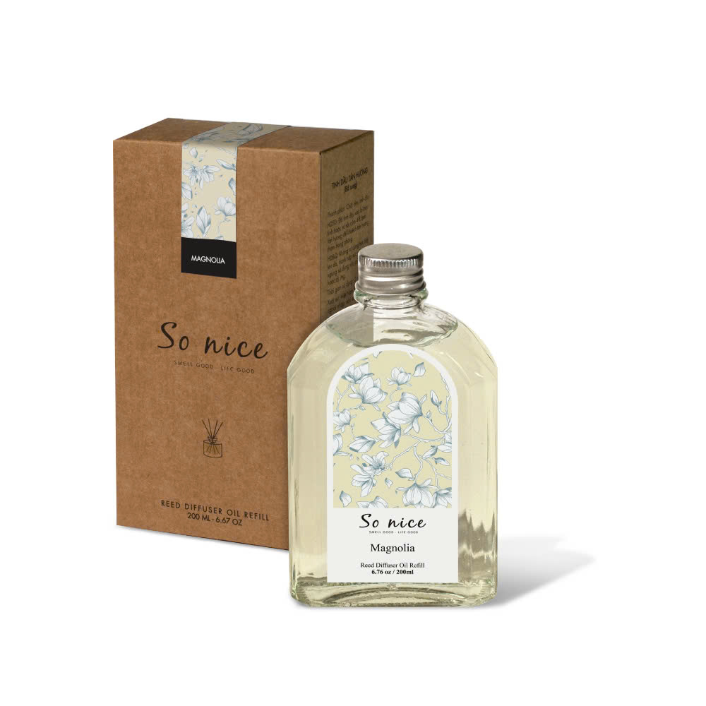 Tinh dầu tán hương Refill Magnolia - 200ml