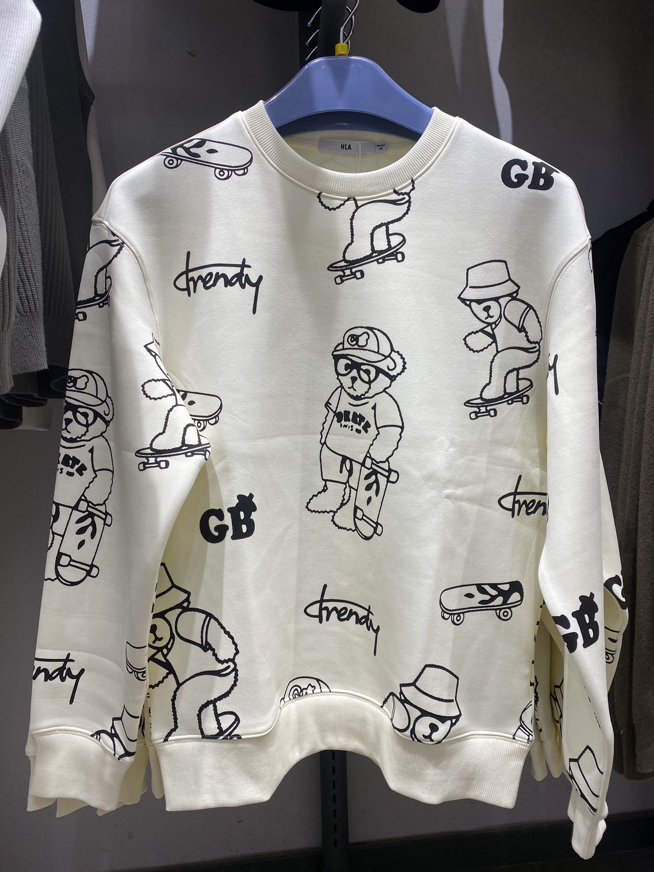 HLA-Áo sweeter họa tiết- NZW/J3W/78