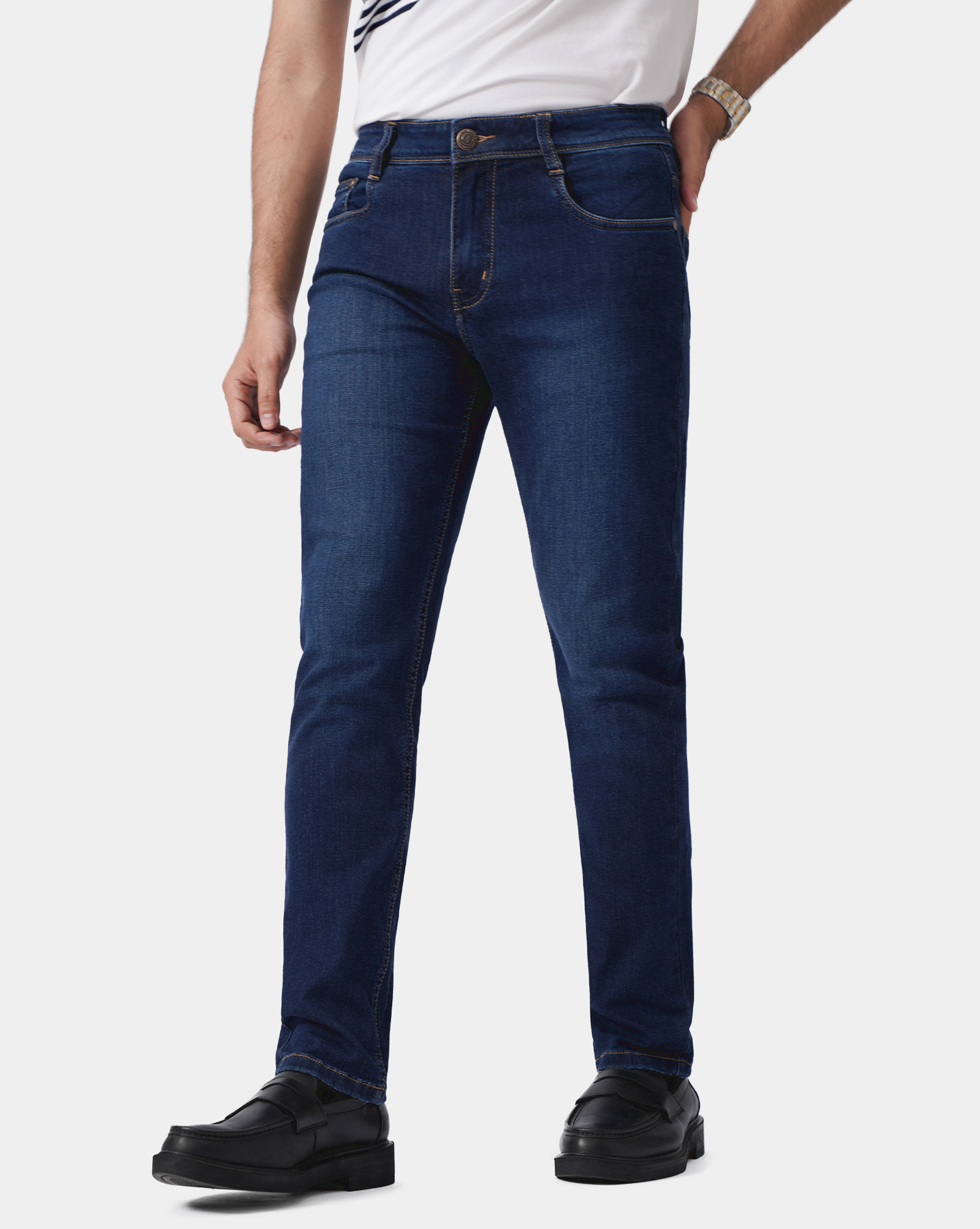 Quần jeans nam màu xanh tím than 4008A