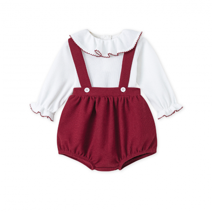 Body dài tay La Pomme đáng yêu (kèm áo) - Đỏ