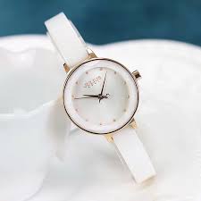 Đồng Hồ Nữ JA-963C Julius Hàn Quốc Dây Da (TRẮNG)