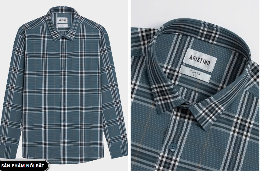 ARISTINO-Áo sơ mi dài tay Nam Aristino dáng Slim fit ALS0230Z