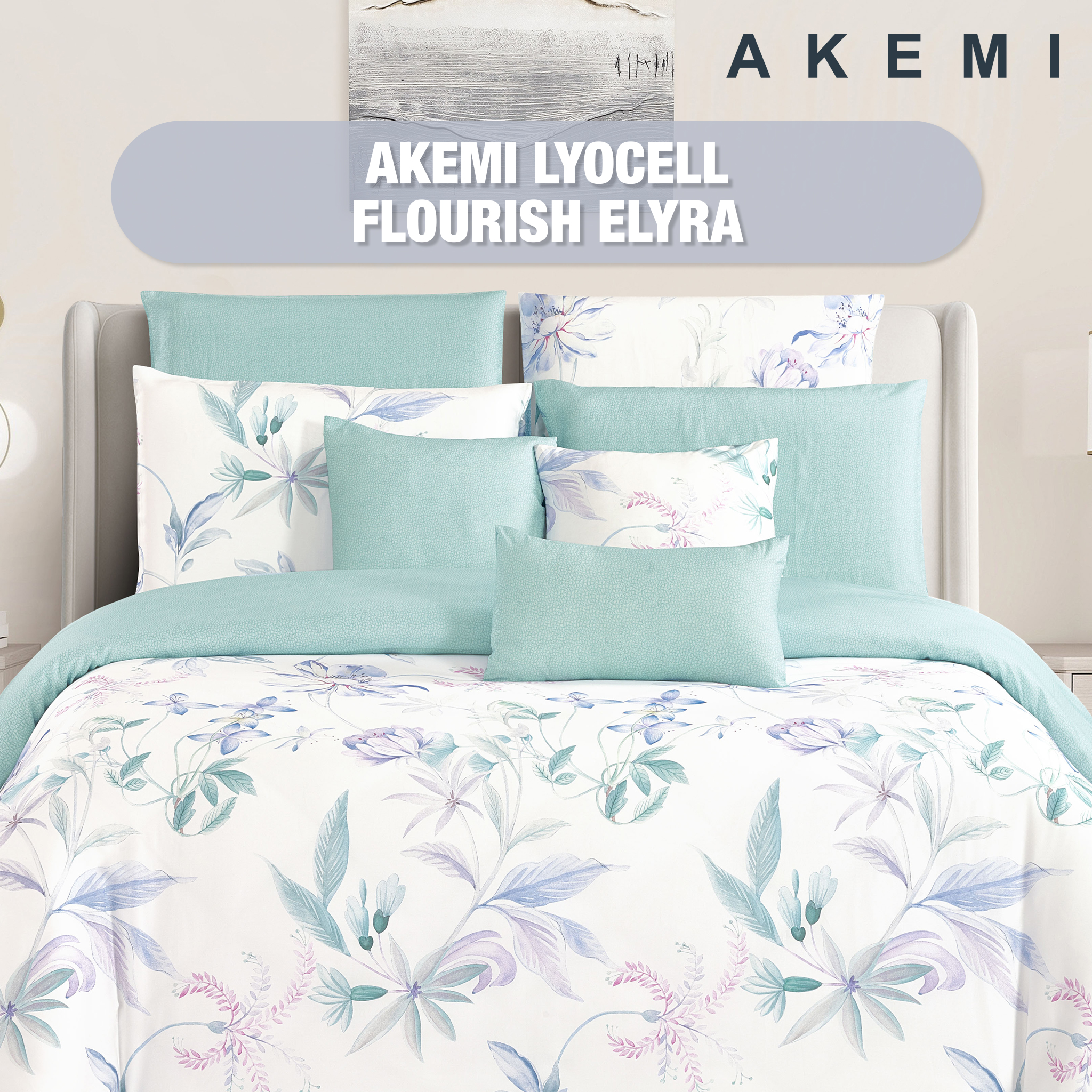 AKEMI - Bộ Drap Lyocell Flourish Set 6 Món