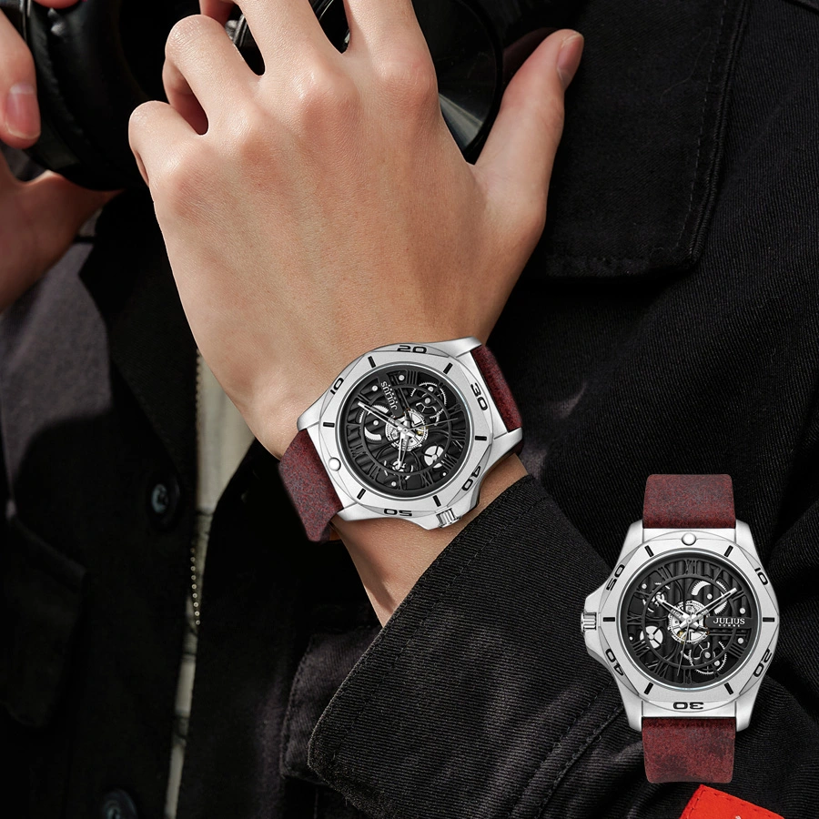 Đồng Hồ Nam JAH-145A Julius Hàn Quốc ( Nâu Đậm)