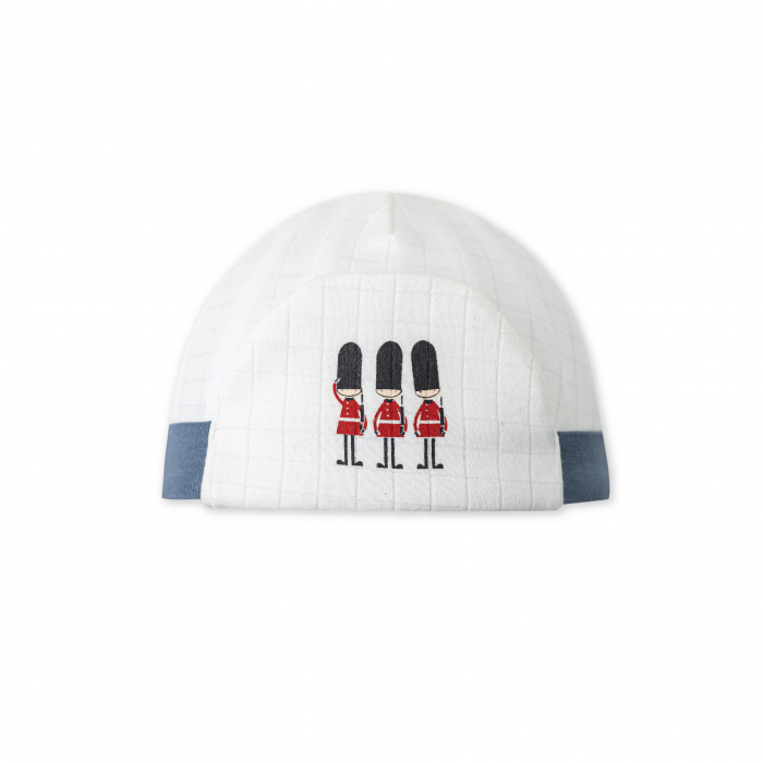 Mũ sơ sinh La Pomme Chú lính chì - Trắng