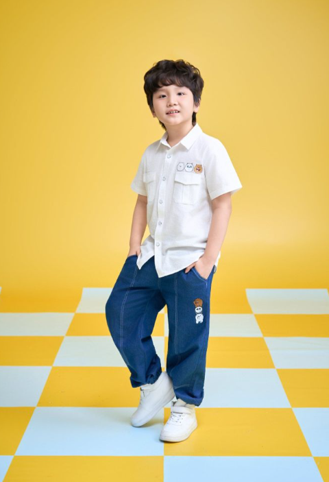 Áo sơ mi ngắn tay bé trai Rabity 102.003