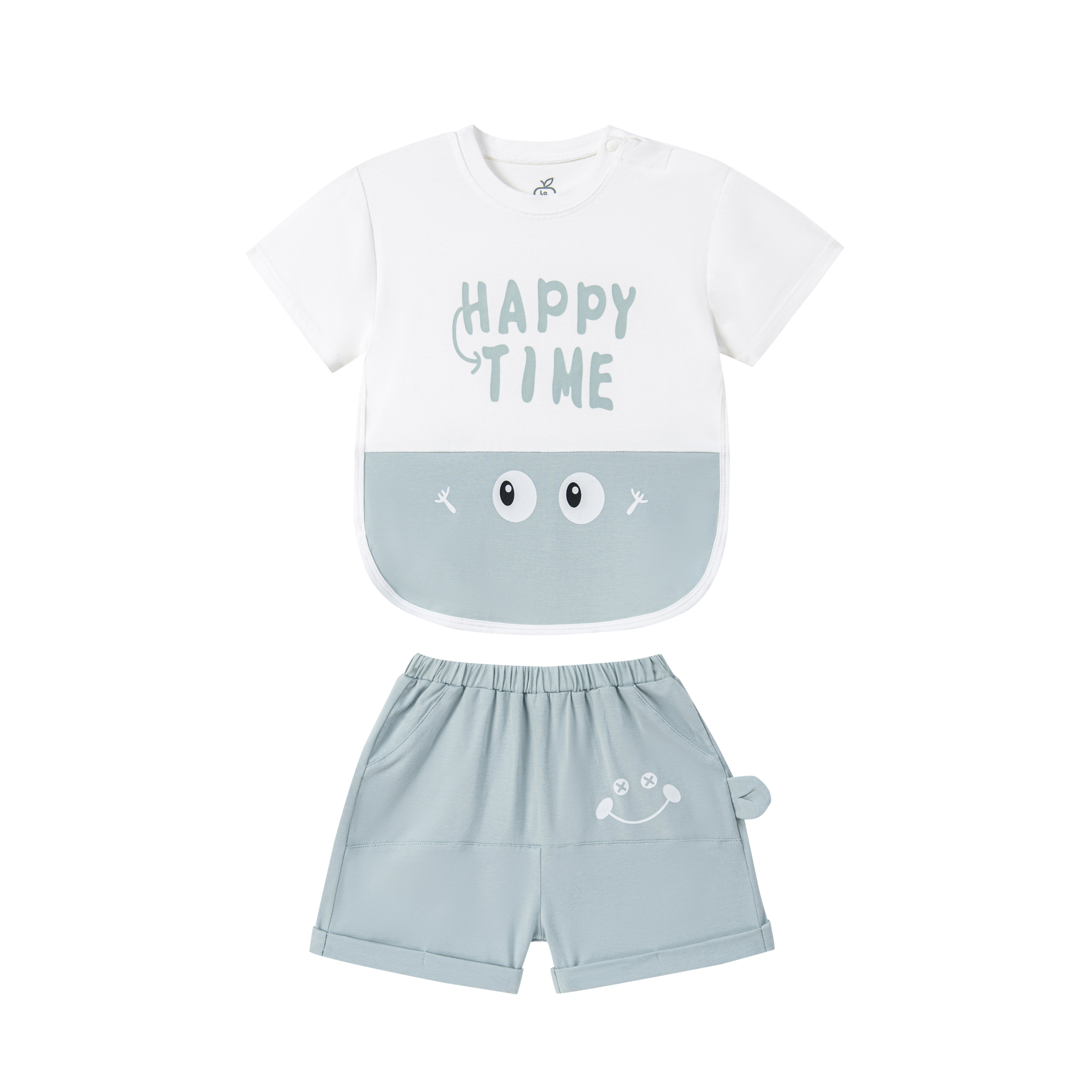 MamanBébé - Bộ cộc tay La Pomme Happy time
