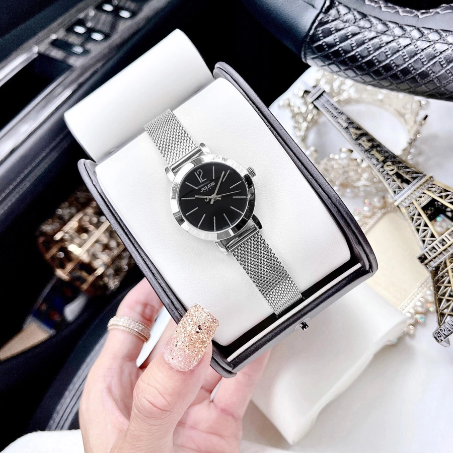 Đồng Hồ Nữ JA-732B Julius Hàn Quốc Dây Thép