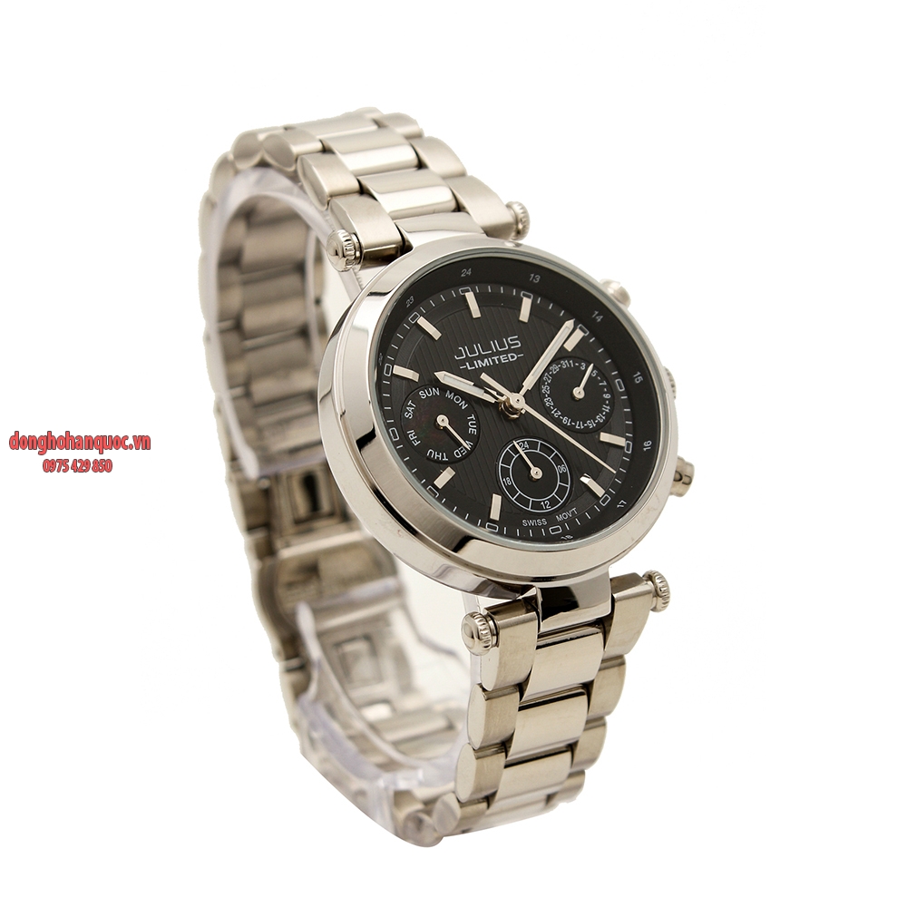 Đồng hồ nữ JULIUS JAL-029b dây thép 6 kim