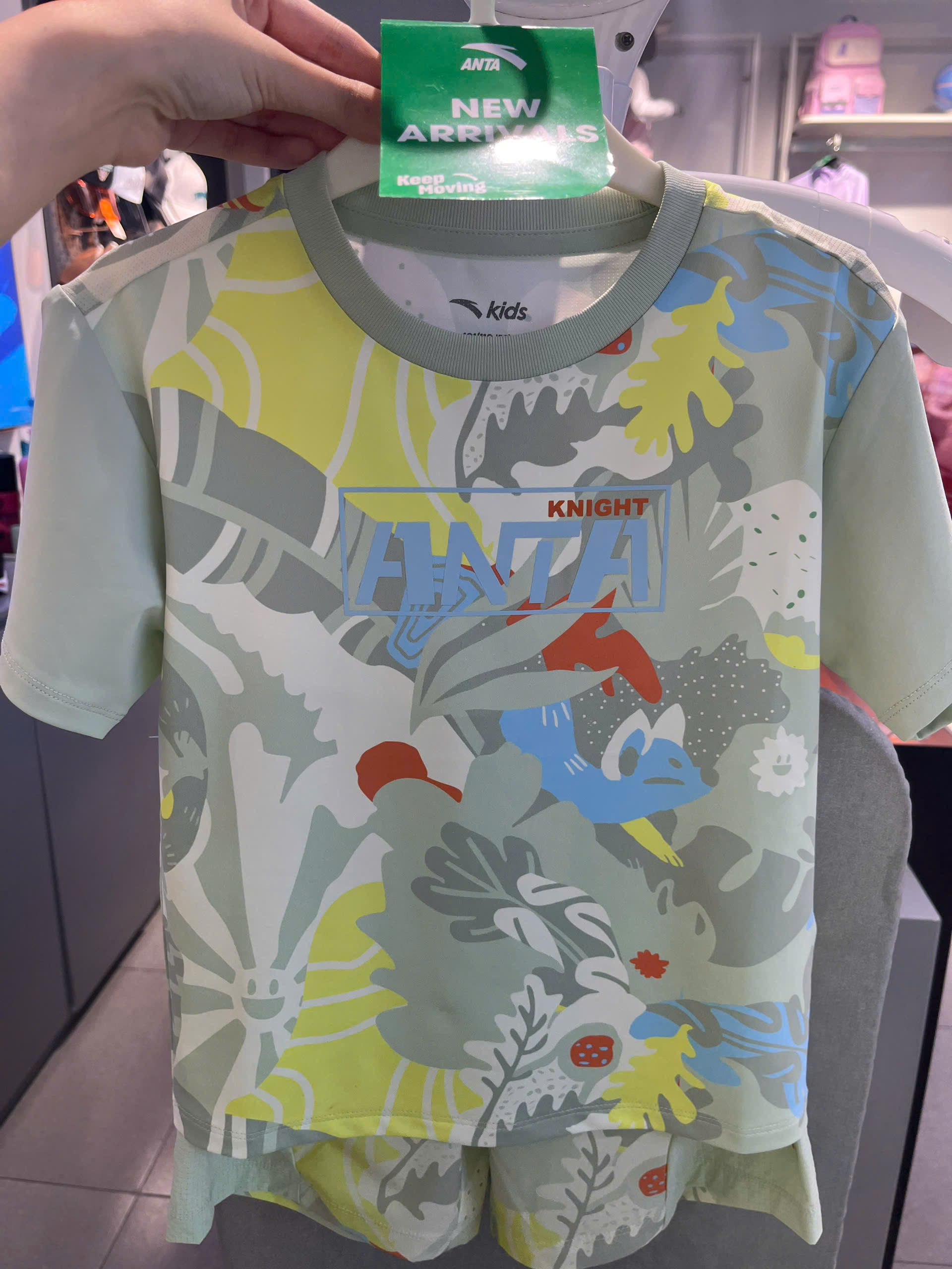 Áo Phông Ngắn Tay Thể Thao Thời Trang Bé Trai Anta Kids 3524C9182-1