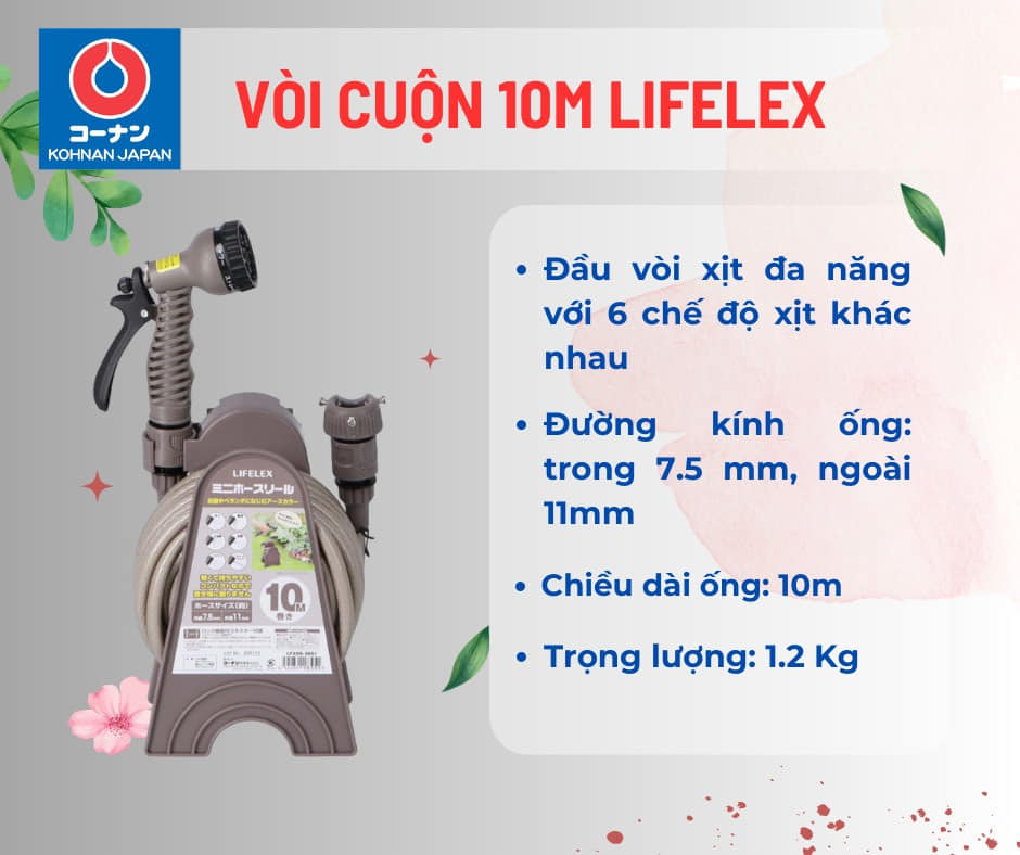 KOHNAN BÌNH TÂN-23VÒI CUỘN NHỎGỌN 10M09-3951-4522831183951
