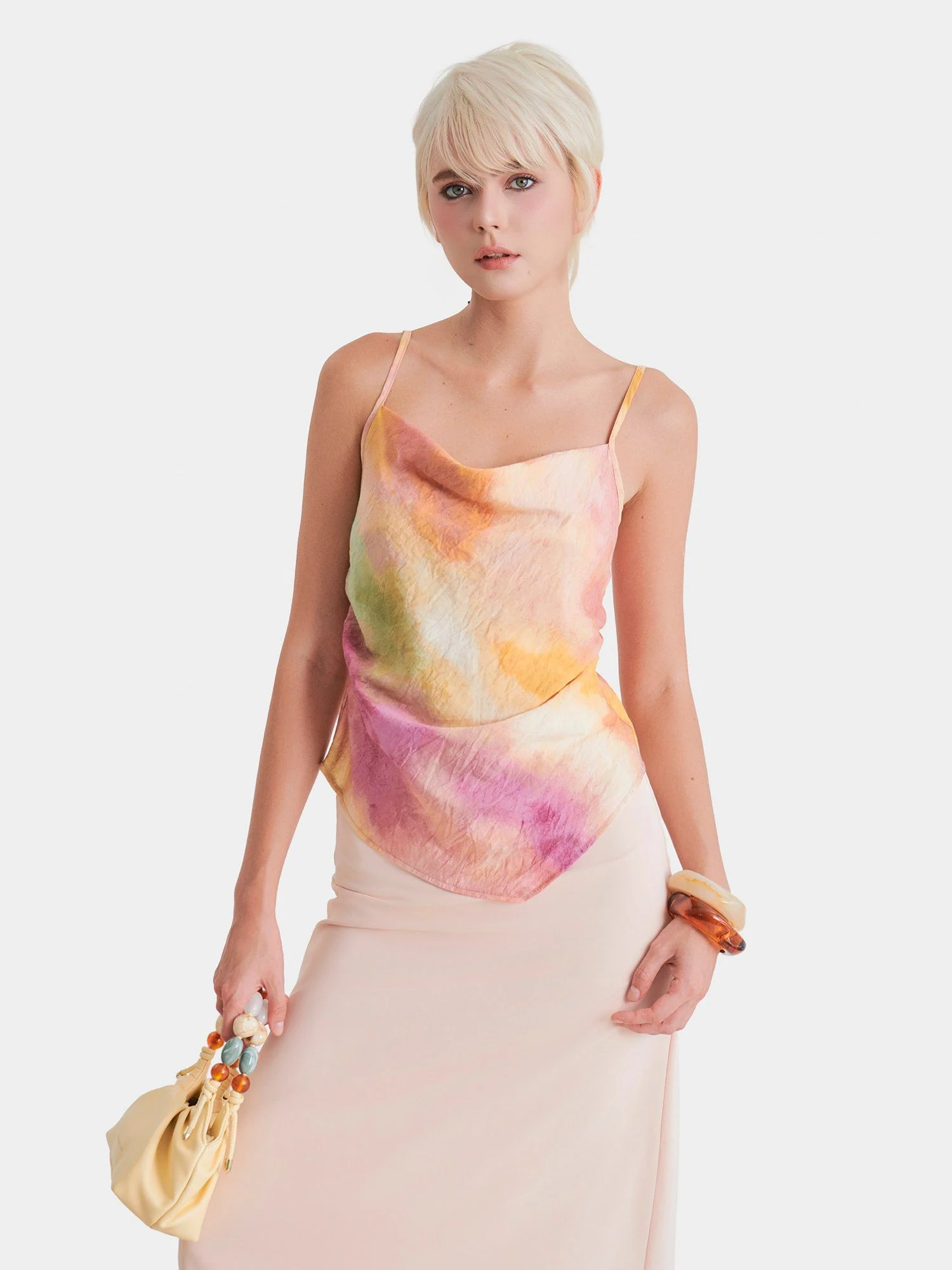 Marc - Áo 2 dây họa tiết loang màu