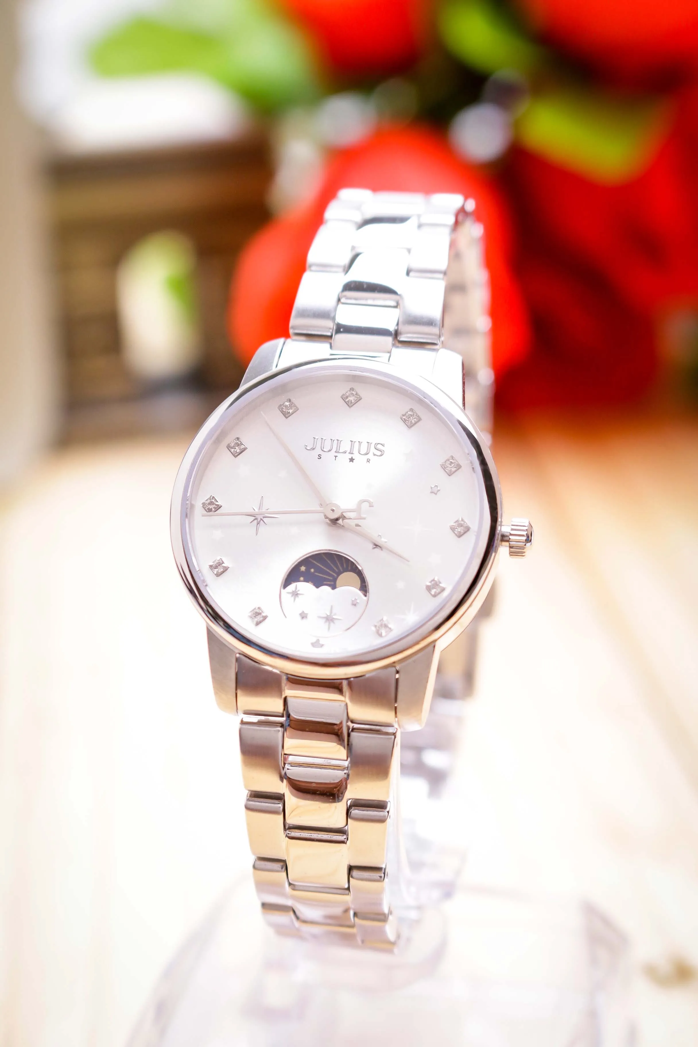 Đồng Hồ Nữ JS-029B Kính Sapphire Julius Star Hàn Quốc (ĐỒNG)