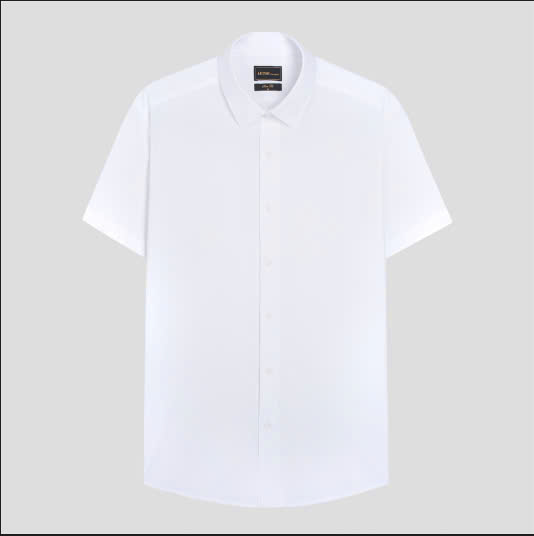 ARISTINO - Áo sơ mi ngắn tay nam Aristino Business 1SS032AZ màu Trắng kẻ sọc chìm