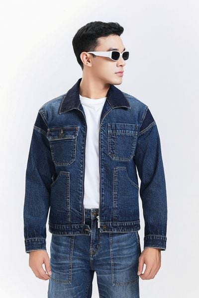 V-SIXTYFOUR-Áo Khoác Nam Dáng Vừa Dây Kéo. Men's Slim Fit Zipper Jacket